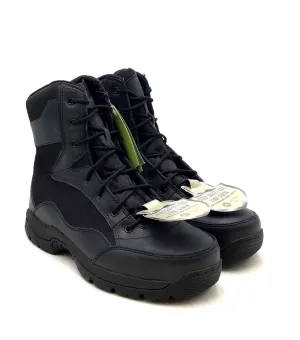 NWT Interceptor Men's F2413-18 Black Leather Tactical Work Boots - Size 12