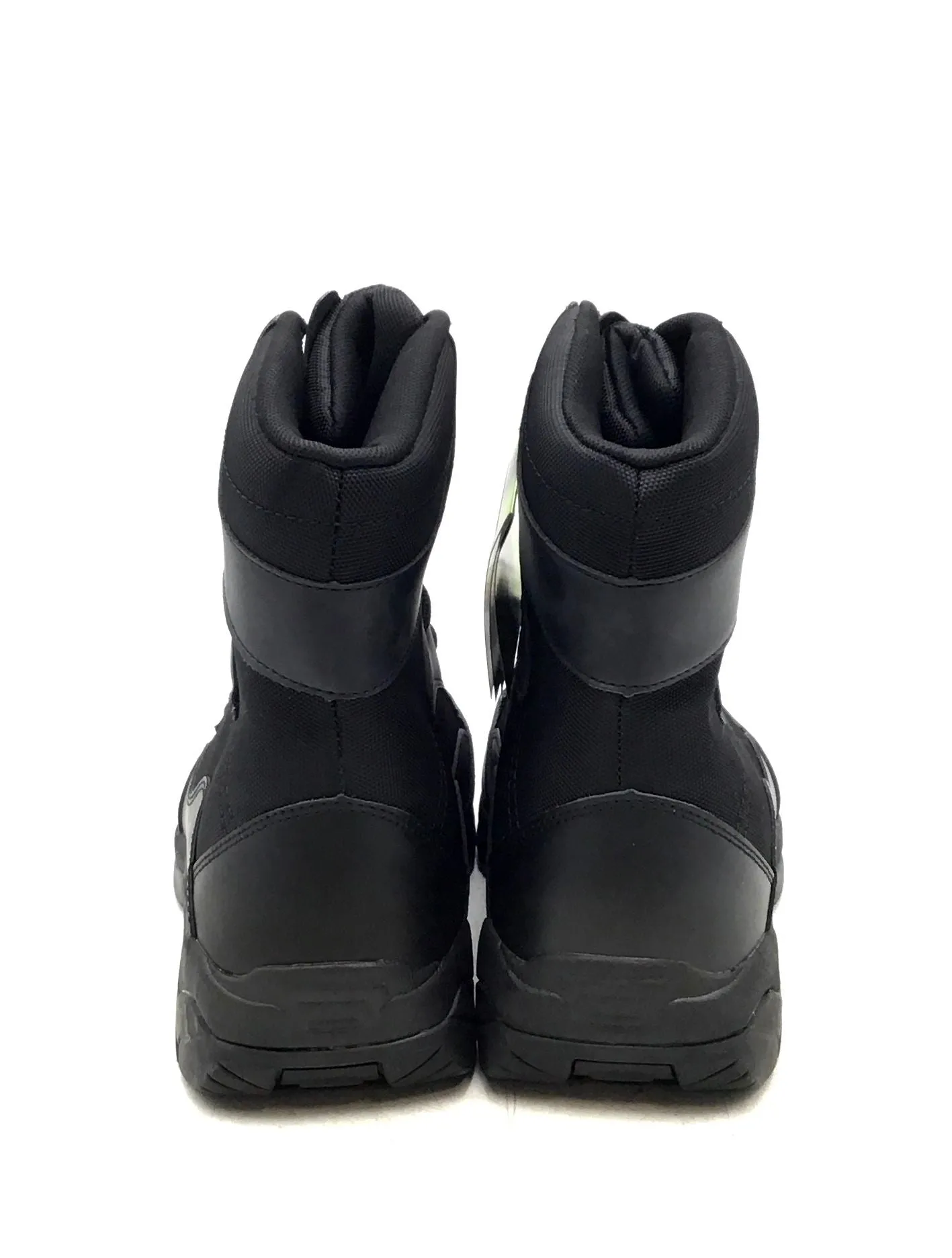 NWT Interceptor Men's F2413-18 Black Leather Tactical Work Boots - Size 12