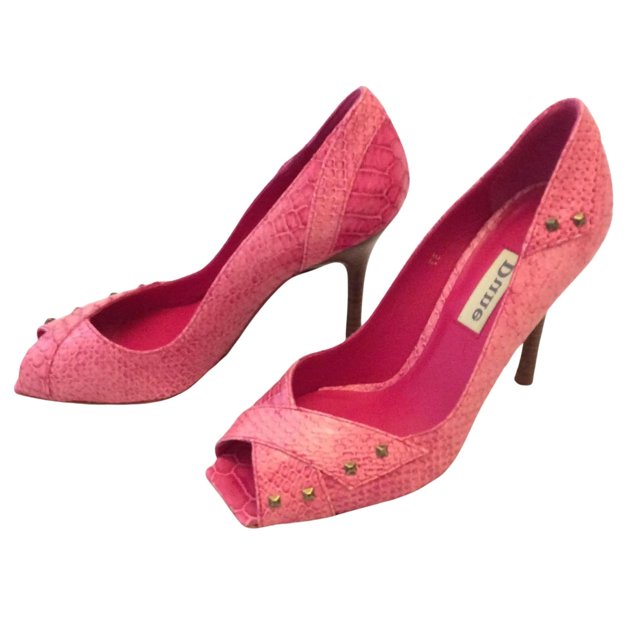 Pink Peep Toe Heels