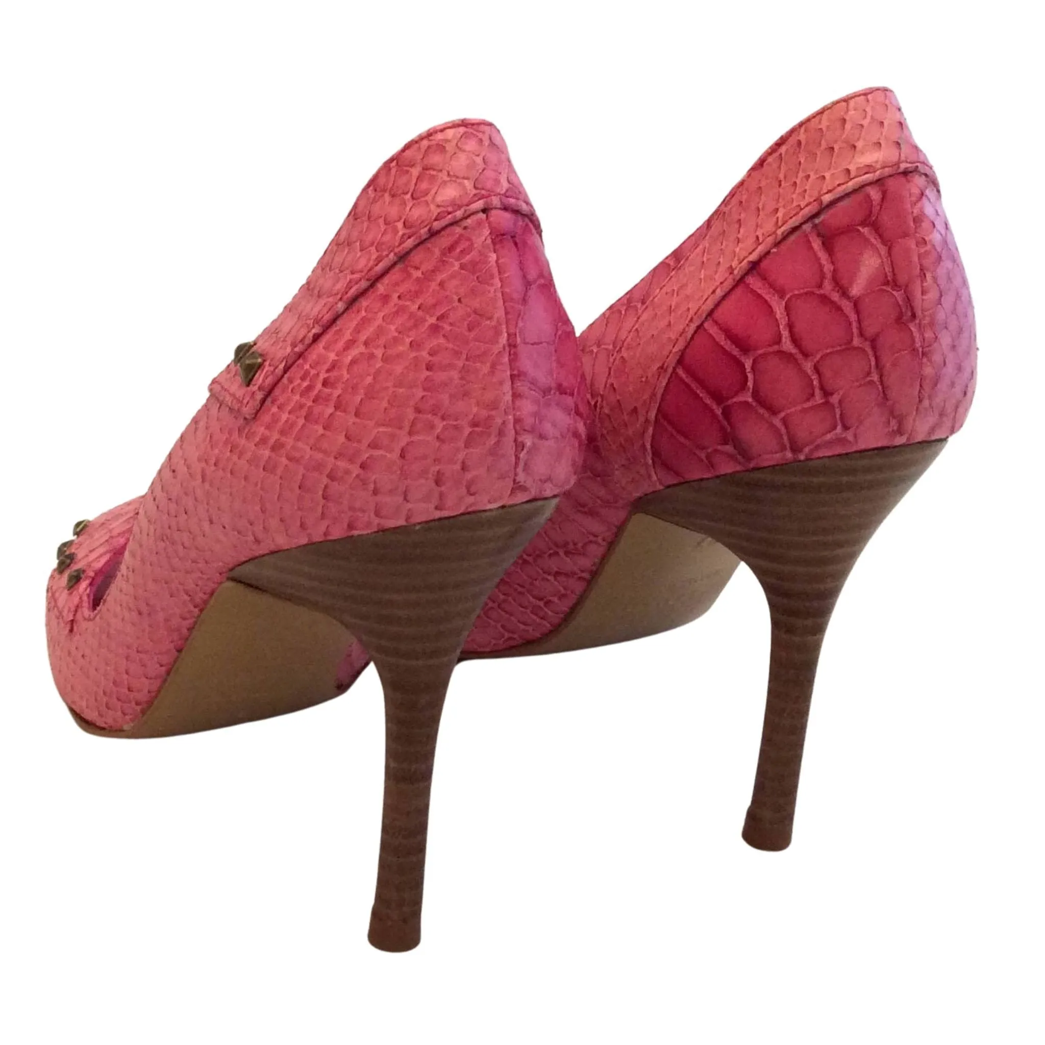 Pink Peep Toe Heels