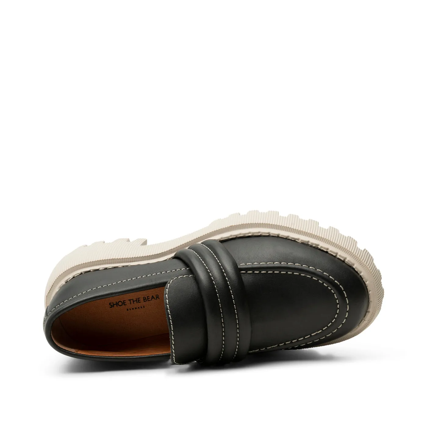 Posey loafer læder - BLACK CONTRAST