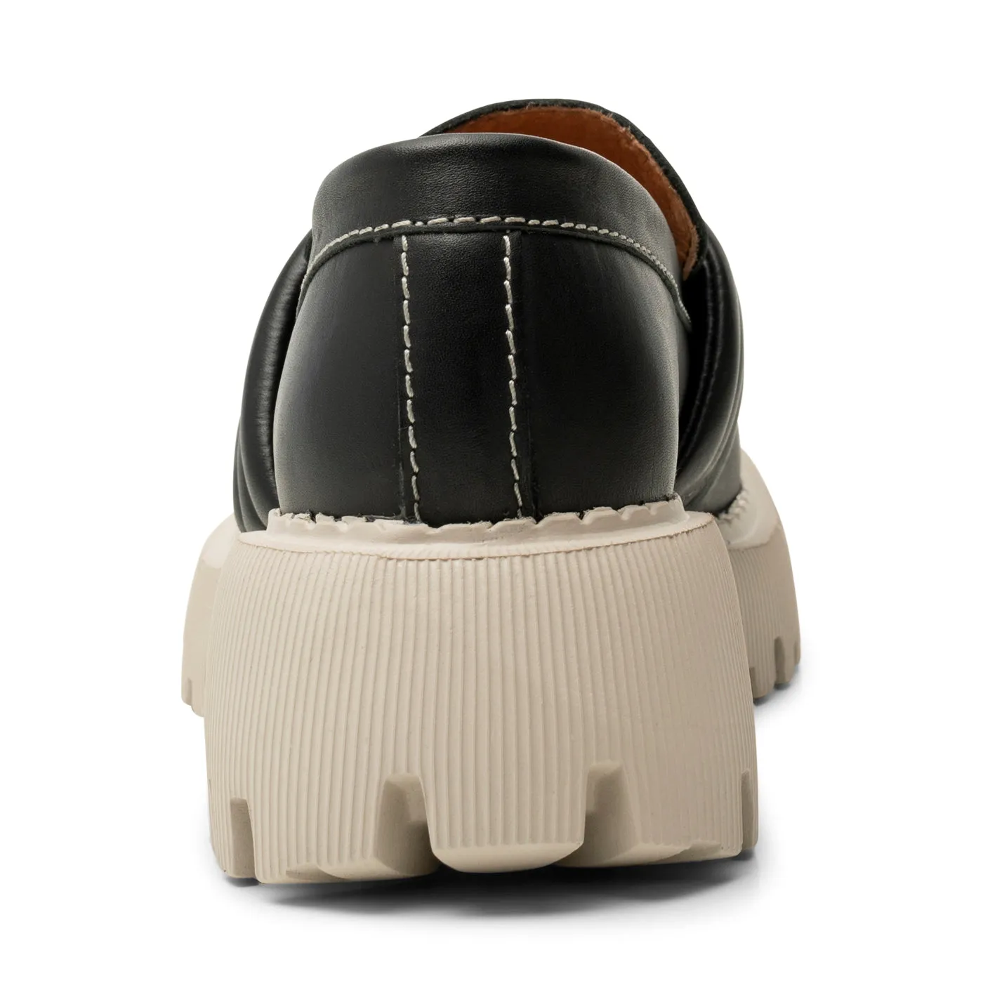 Posey loafer læder - BLACK CONTRAST