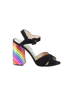 rainbow 120mm block-heel sandals