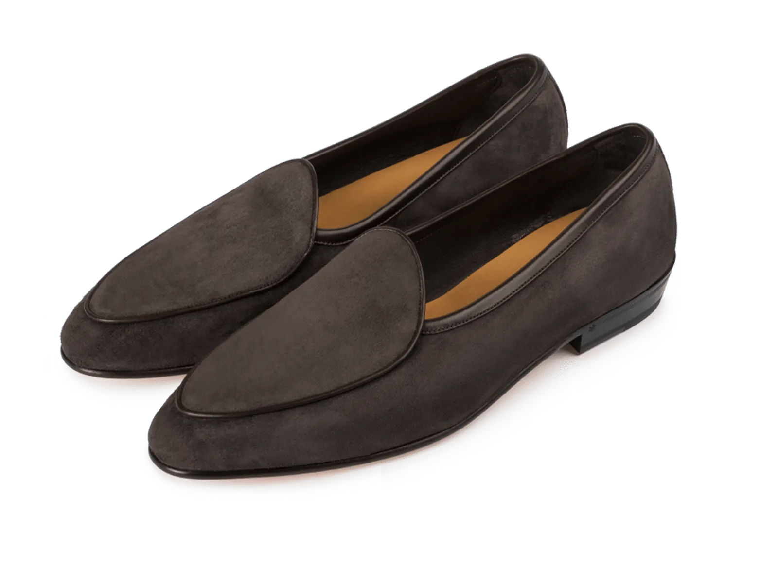 Sagan Classic Loafers in Bark Grey Asteria Suede with Leather Sole