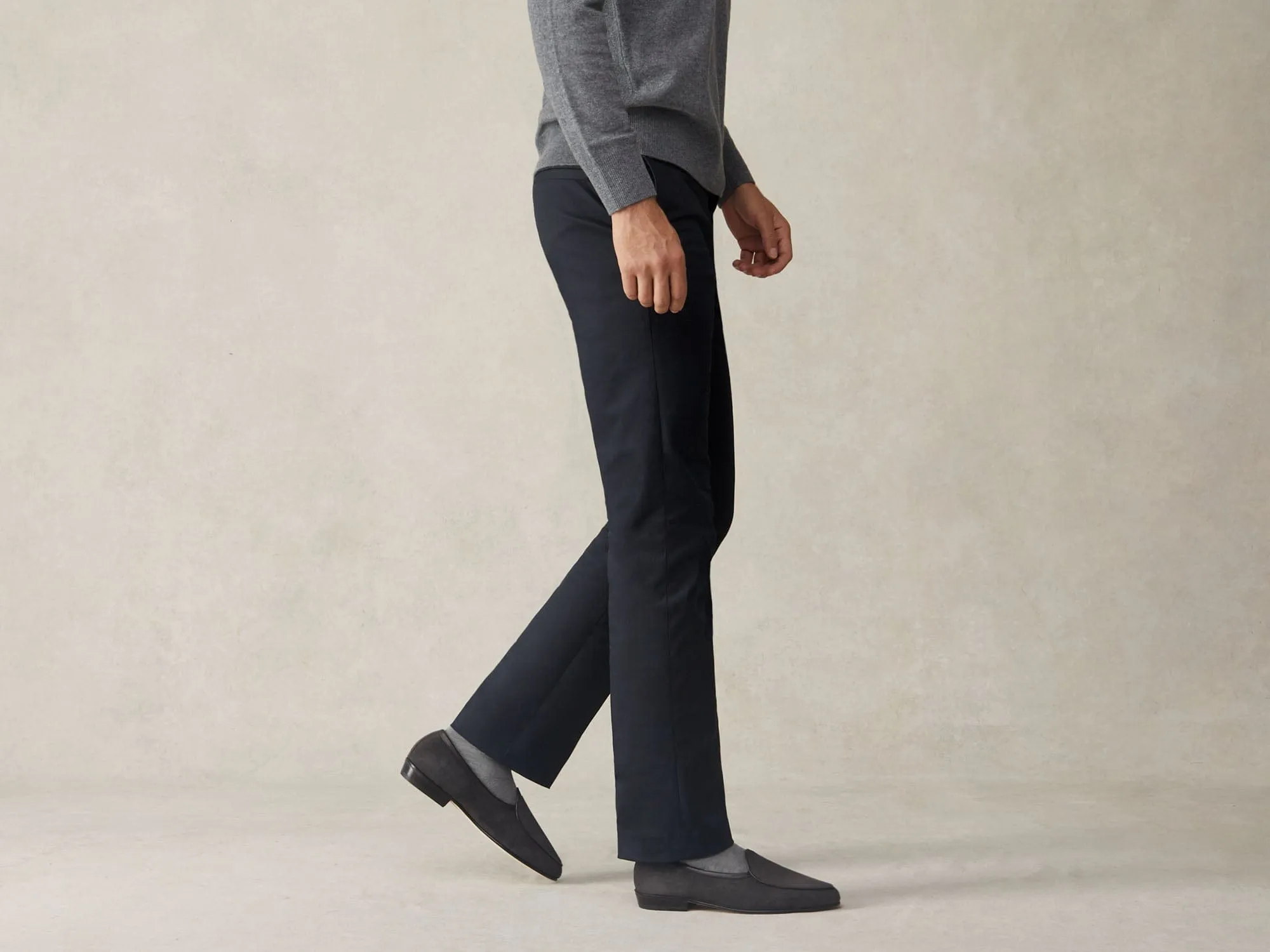 Sagan Classic Loafers in Bark Grey Asteria Suede with Leather Sole