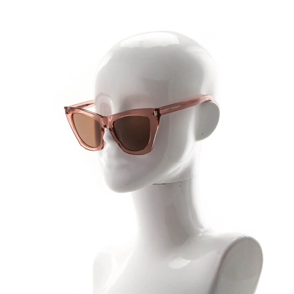 Saint Laurent Pink Acetate SL 214 Kate Cat Eye Sunglasses