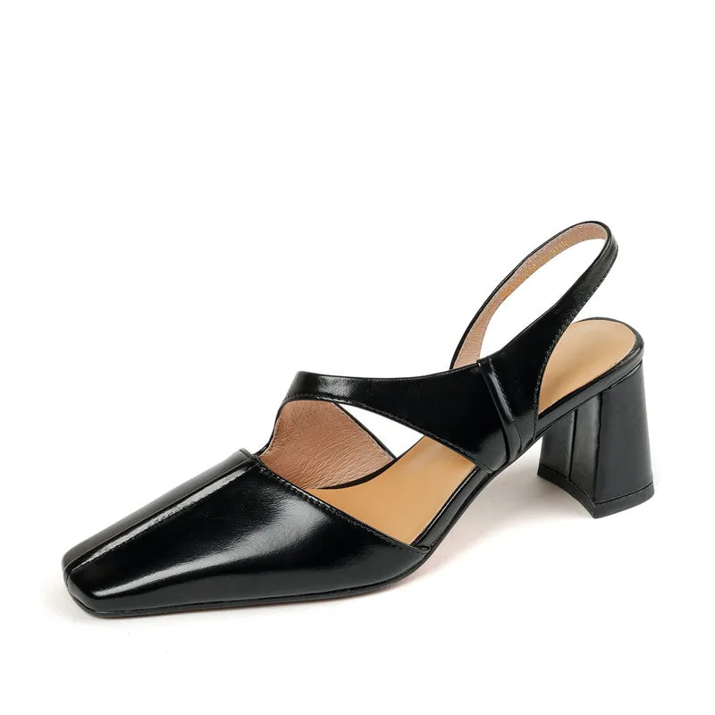 Slingback Block Heels - Avery