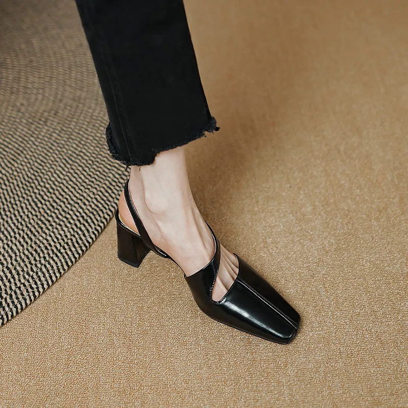 Slingback Block Heels - Avery