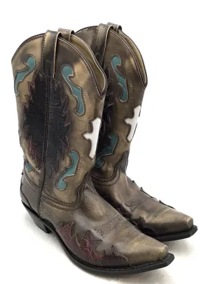 Smoky Mountain Boots Women's Brown Cowgirl Western Boots - Size 8D