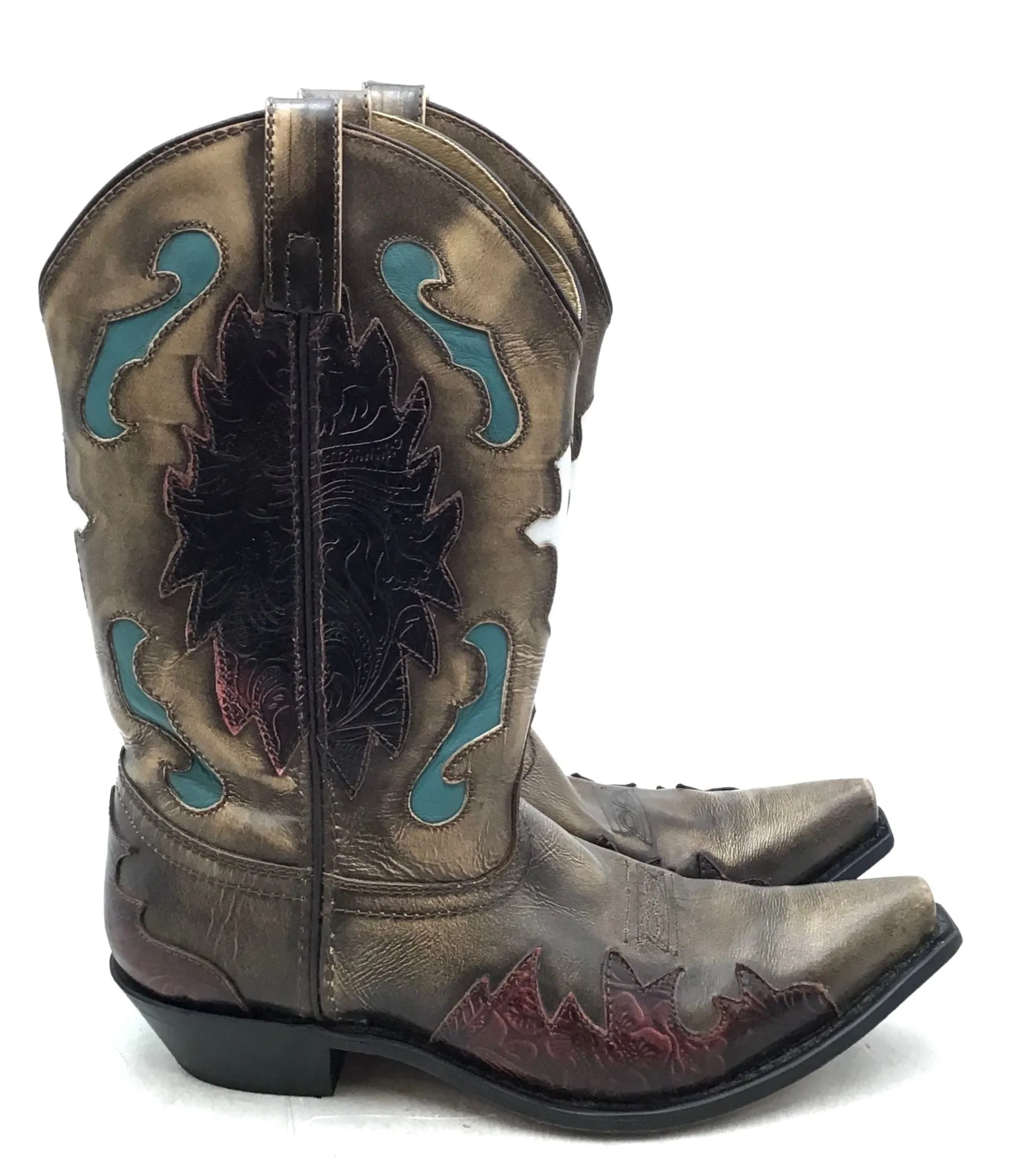 Smoky Mountain Boots Women's Brown Cowgirl Western Boots - Size 8D