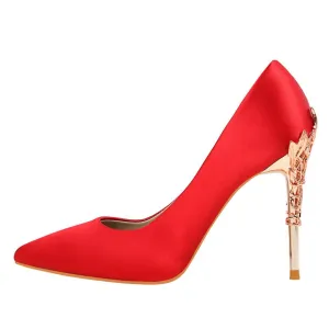 Stiletto Wedding Luxury Satin Shoe