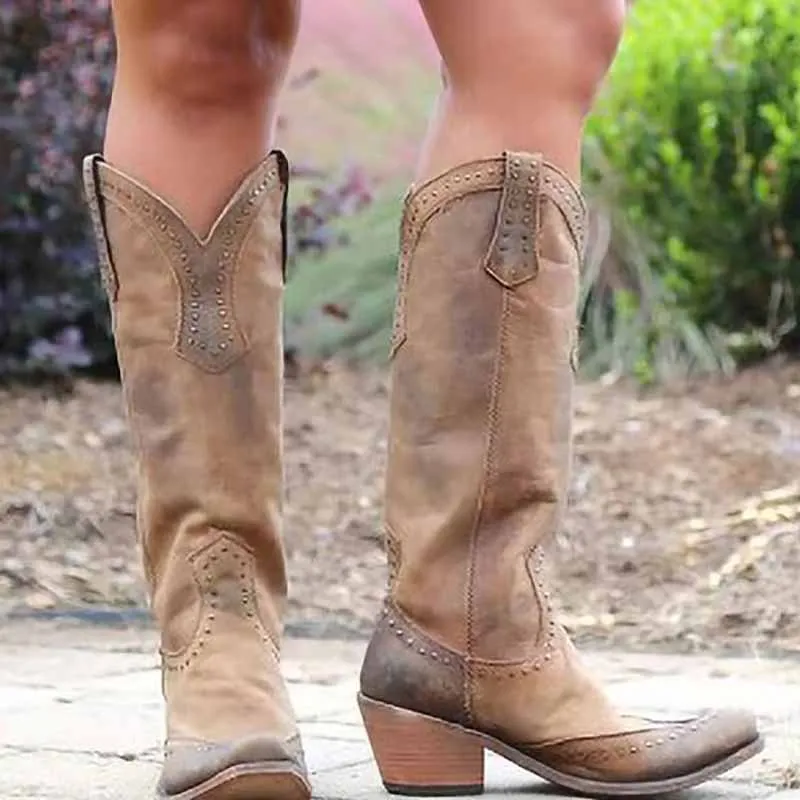 Women country cowgirls boots for bridesmaid dress short boots