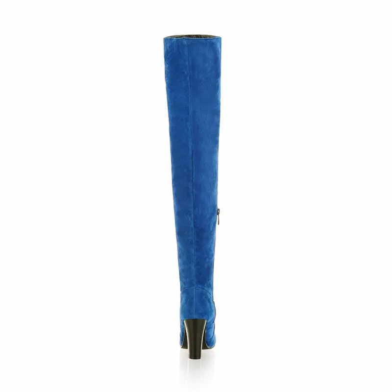Women's suede over the knee long boots